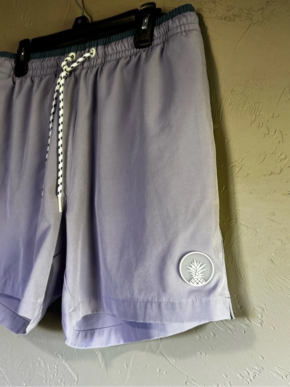 Chubbies Lavender Swim Trunks with Drawstring Waist